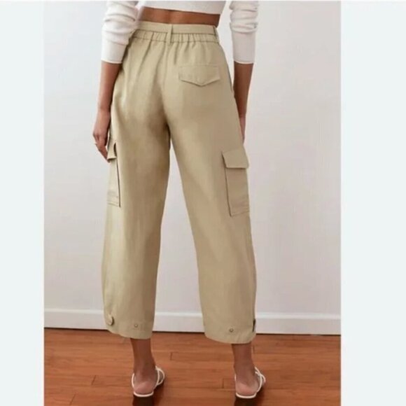 Wilfred Kafka Belted Linen Cargo Pants size 0 - Picture 2 of 8